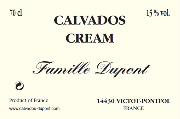 Dupont - Créme de Calvados - 15% Vol. - 0,50 L