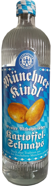 Hemmeter - Kartoffelschnaps -Münchner Kindl 40% Vol. - 0,7 L