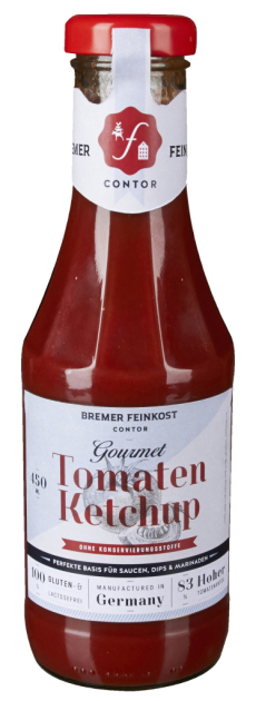 Gourmet Tomaten Ketchup - 450 ml Flasche Gourmet Tomaten Ketchup - 450 ml Flasche