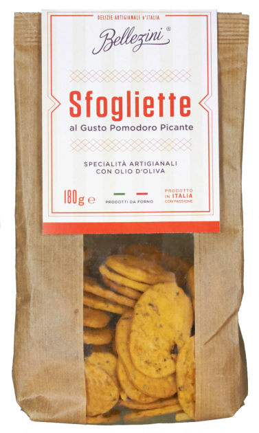 Sfogliette al Gusto Pomodoro Piccante - 180g