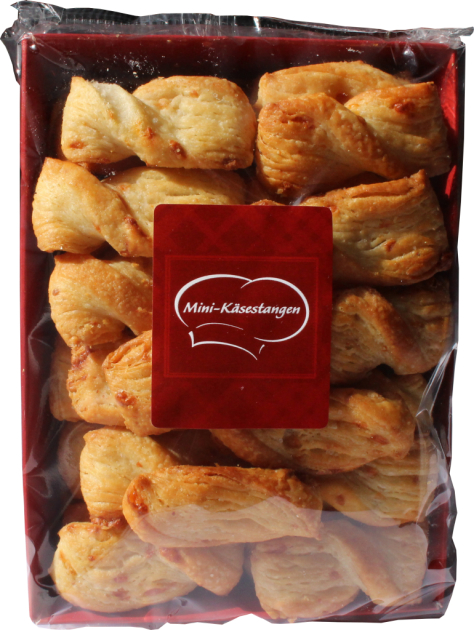 Mini-Käsestangen - 100g Schale Mini-Käsestangen - 100g Schale
