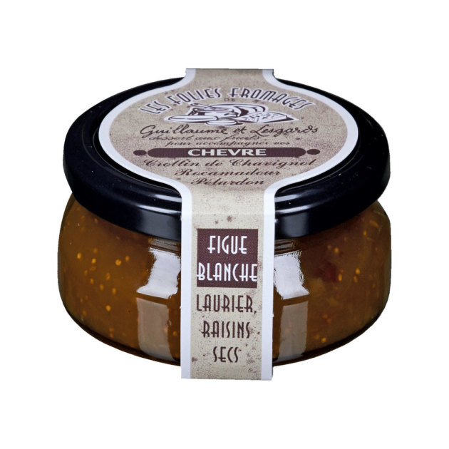 Confit Weiße Feige mit Lorbeer und Rosinen - 120g Confit Weiße Feige mit Lorbeer und Rosinen - 120g