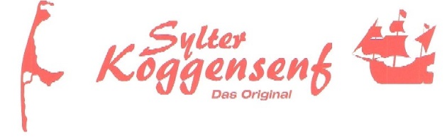 Sylter Koggensenf - Grober Grillsenf - extra scharf - 190 ml Glas