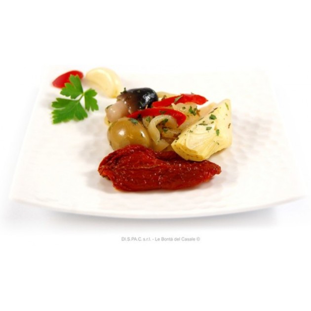 Antipasto Rustico in Olio - verschiedene Gemüse in Öl - 280 g Glas