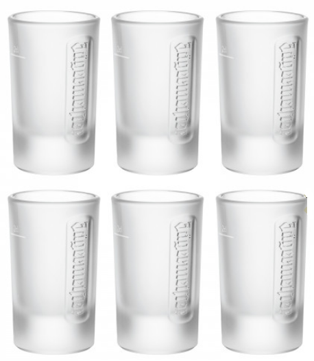 Gläser Jägermeister - Shot Glasses - weiss - ice - satiniert - 6 Stück je 2 cl