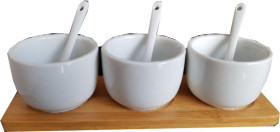 Servierset - Serving Set für Dips - dreier Set -