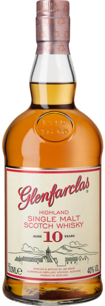 Glenfarclas - Single Malt - 10 Years - 40% Vol. - 0,7 L Glenfarclas - Single Malt - 10 Years - 40% Vol. - 0,7 L
