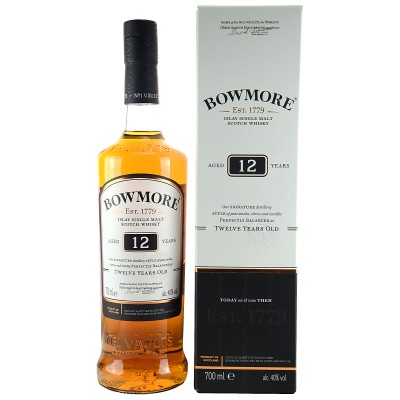 Bowmore - 12 Years - Single Malt Scotch - 40% Vol. - 0,7 L Bowmore - 12 Years - Single Malt Scotch - 40% Vol. - 0,7 L