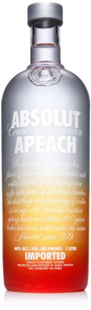 Absolut Vodka - Apeach - 1 L Absolut Vodka - Apeach - 1 L