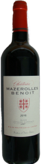 2019 Château Mazerolles-Benoit - Côtes de Blaye - trocken - in der Holzkiste - 6 x 0,75 L